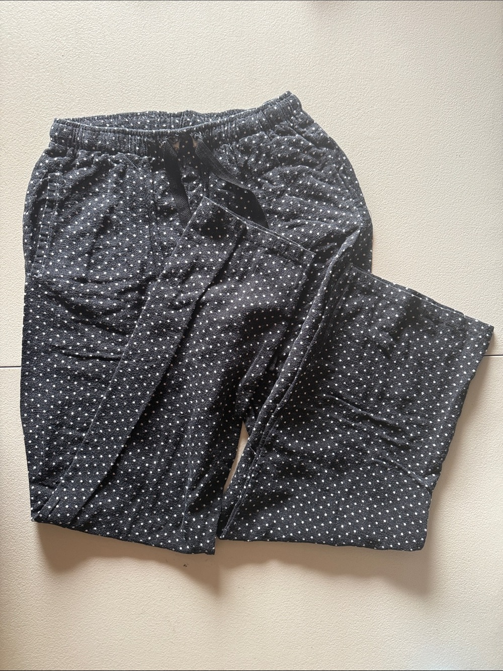 Boxercraft Gymnast Black Polka Dot Lounge Pants Size: S